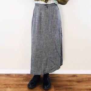 Vintage 90’s Black/White Thick Knit Skirt